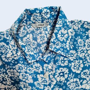 Sky Blue Floral Shirt