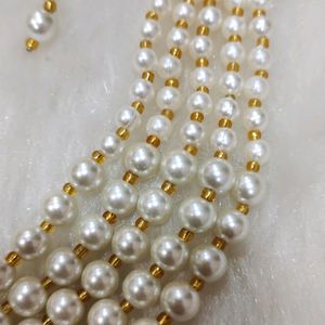 5 Layer Pearl Maharani Haar