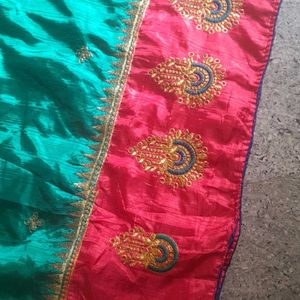 Jhari Work Saree With Embroidery 💥