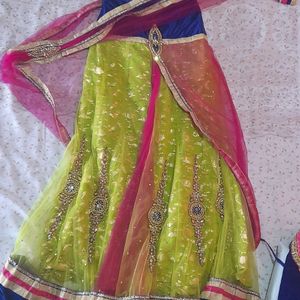 Parrot Green Lehnga Choli🔥🔥price Drop