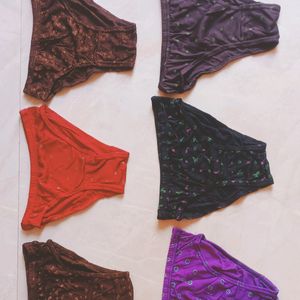 Pack Of  6 Briefs For Women Xs Size And S