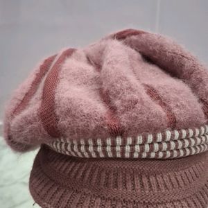 Woollen Cap In Hat Style