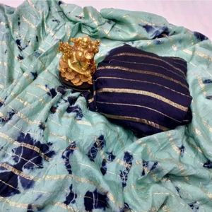 Zari Line Shibori Print Sarees