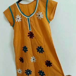 Orange Kurthi In Good Condition