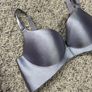 Sale‼️ Silver Shiny Pushup Bra 🩶