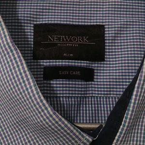 mens chevkered shirt