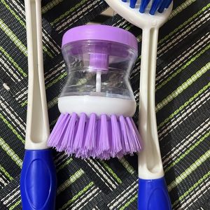 Set Of 3 Brushes+carpet Brush+minimop