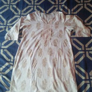 Women White Kurti