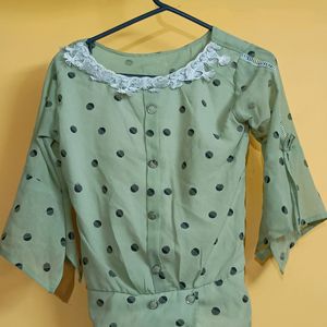 Women Printed Top With 3/4 Sleeves