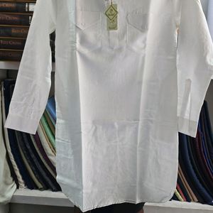 Premium New Linen Pathani Kurta White Colour