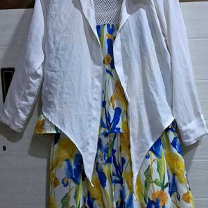 Latin Q Beach Dress With Shirt And Short Kurti