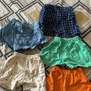 5 Pair Of Shorts / Underwear For Baby