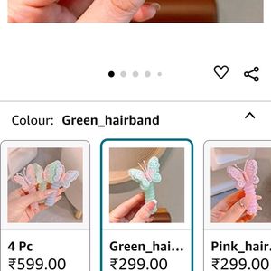 Butterfly Wire Hair Bands ( 2 Pcs set )