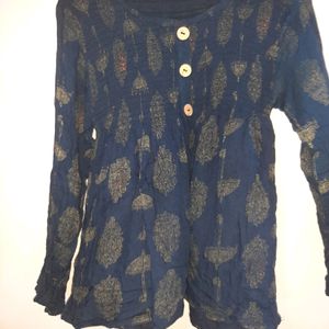 Blue short kurti