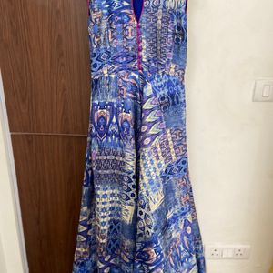 Fusion Flary Abstract Print Gown