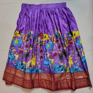 Kalamkari Half Saree Set Lehenga