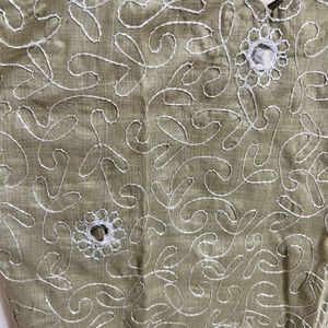 Mirror Work Cotton Kurta