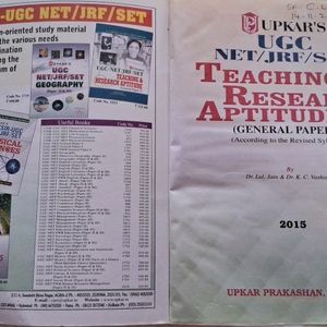 UGC,NET/SET/JRF Teaching And Research Aptitude