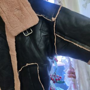 Faux Fur Leather Jacket