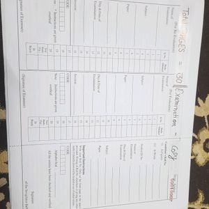 10 Examination Answer Sheet / Copy