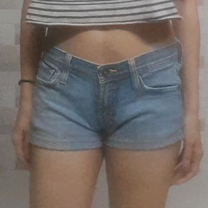 Denim Low Waist Shorts