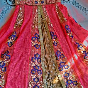 Beautiful Gown With Dupatta And Pent