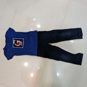 Nice Tshirt And Jeans For Baby Girl