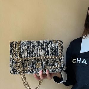 Authentic Chanel Tweed Classic Handbag