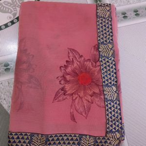 Printed Saree With Blouse