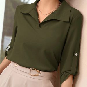 Fab range Casual Solid Women Dark Green Top