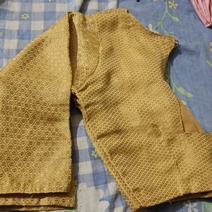 Woman Golden Handmade Blouse