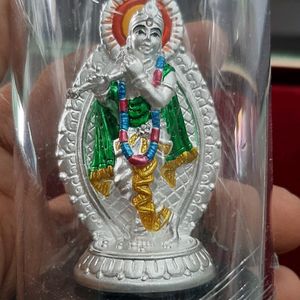 Krishna Idol With Flute 99.9 Silver Gift