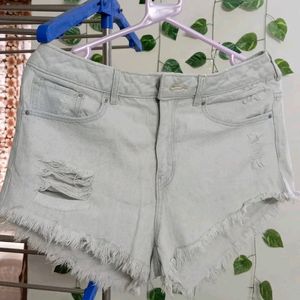 H&M Distressed Denim Shorts