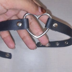 Heart Black Belt Choker