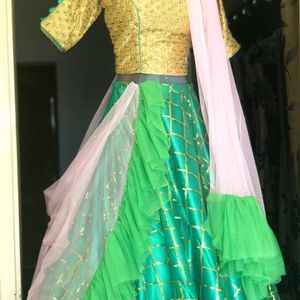 Bridal lehenga customized