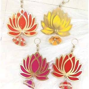 Pack of 5 Lotus Jhumki Hangings