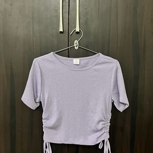 Ruched Crop Top. Size-M