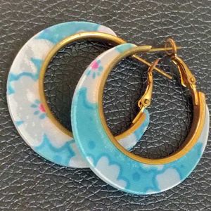 Blue Hoops With Design!