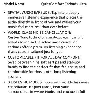 Bose Earbuds II Noise Cancelling Wireless