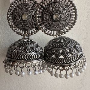 Oxidised Jhumkas