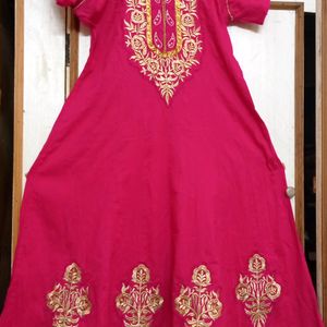 Pink Anarkali Top