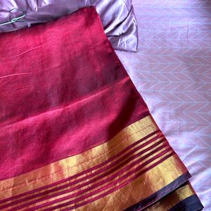 Classy Red Festive Saree📌❤️