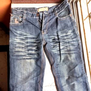 Funky Over Size Jeans For Men, 32 Size,