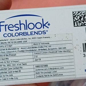 289 Freshlook Colorblends Monthly Contact Lens