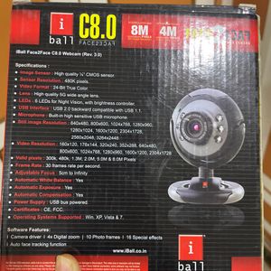 Web Camera iball 8m Pixel  Still Image Resolution