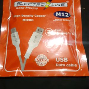 Usb Data Cable M12  Faster Charging 3.1A