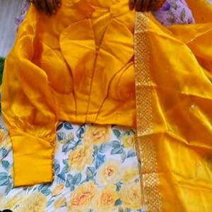 Yellow Jimmy Choo Lehenga With Dupatta