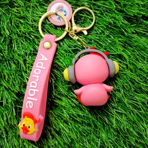 Adorable Duck Keychain