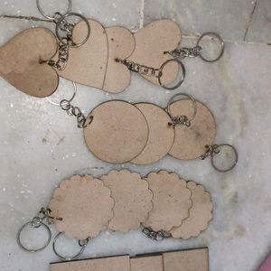 Total 14 Wood Keyring Making ❤️