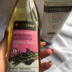 Hair Oil & Shampoo (Rosemary Lavender Pure Natural